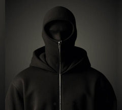 Men's Full Sleeves Zipper Hoodie with Mask