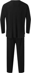Men's Solid Round Neck Co-ord Set
