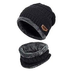 Men Woolen Cap with Face Cover (Pack of 2)